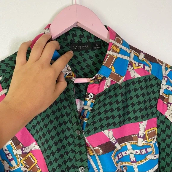 Carlisle Collection Silk Shirt - Picture 2 of 5